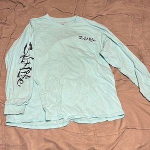 Teal Salt Life Long Sleeve Shirt